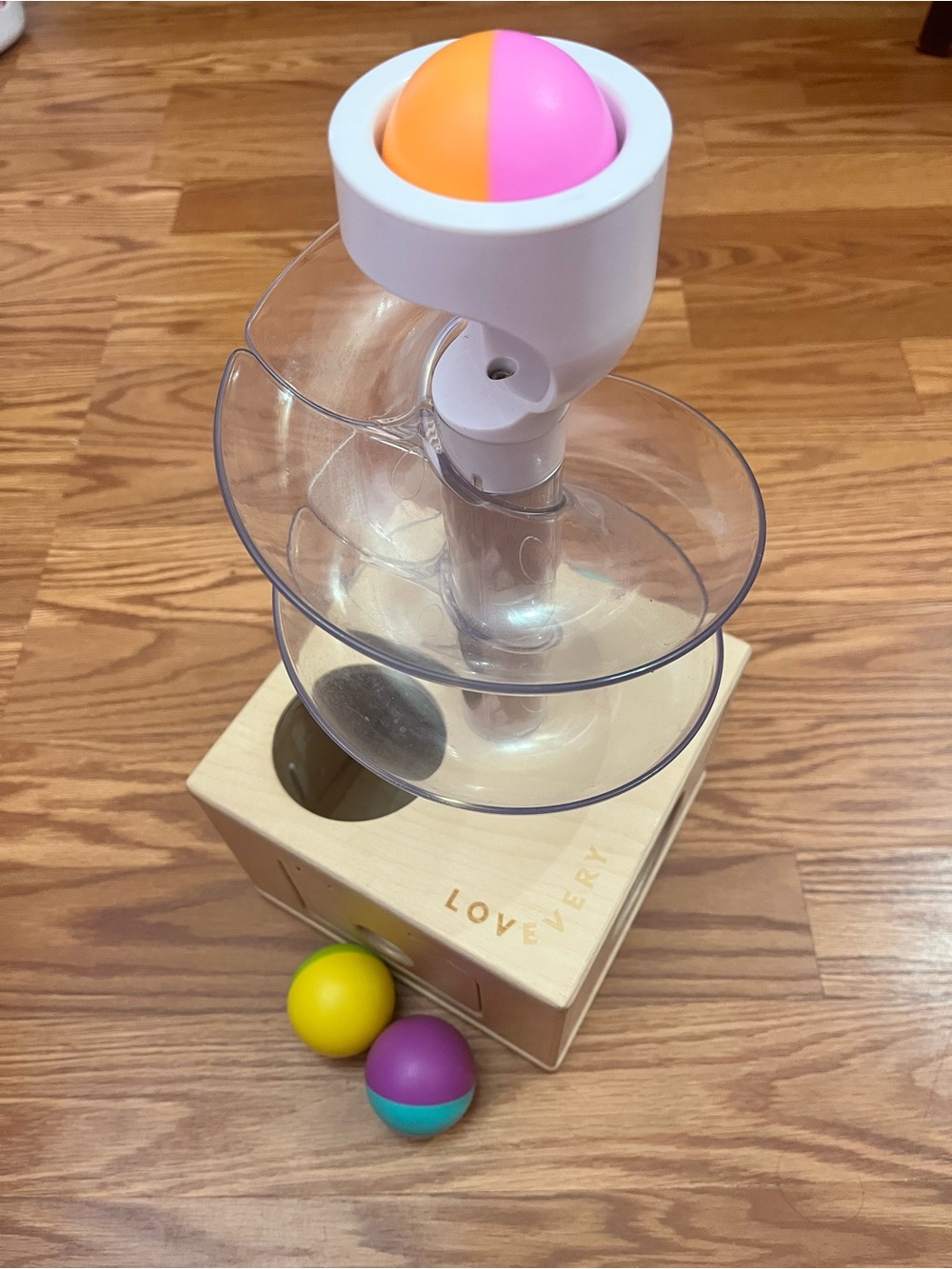 Lovevery Ball Drop Toy with Colorful Balls